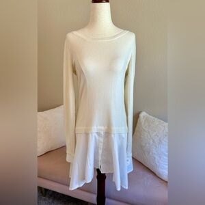 Angel Of The North Cream Knit Top Soft Cashmere  Women’s Small Soft Girl